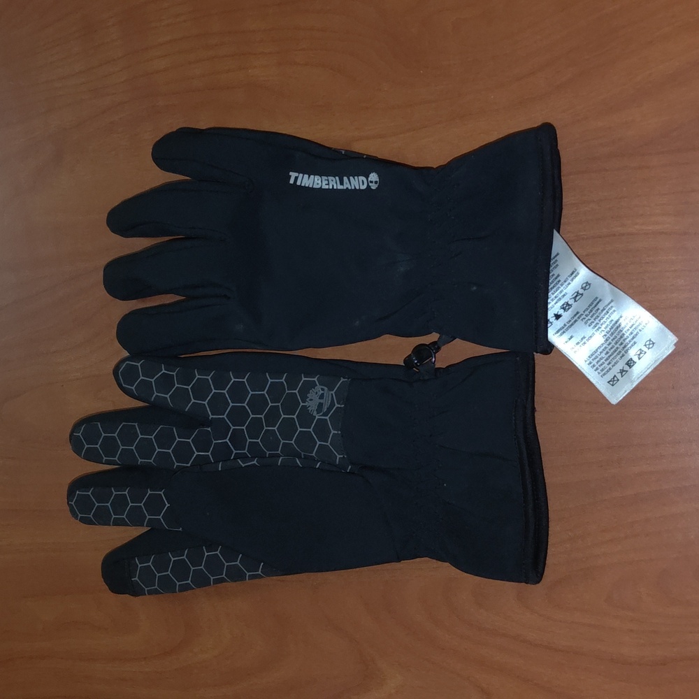 Timberland Men`s Power Stretch Touchscreen Compatible Web Grip Gloves Small
